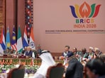 Indian Prime Minister Narendra Modi addresses the open session titled 'Resilience, Innovation, Cooperation and Sustainability: Shaping the Future for Inclusive Global Growth' during the BRICS Summit 2026, in New Delhi, India, on Sunday, September 13, 2026