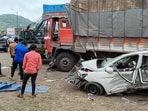 2 killed, 12 hurt after truck rams truck, setting off multi-vehicle collision on Pune-Bengaluru highway