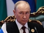 Russian President Vladimir Putin attends a session of the BRICS Plus Outreach format in New Delhi.
