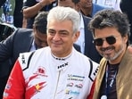 Ajith Kumar and Vijay met at the Le Mans Cup race at Silverstone, England.