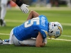 Ladd McConkey was forced to leave Sunday’s game against the Arizona Cardinals.