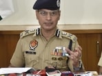 DGP Yadav said preliminary investigation revealed that the consignment of weapons and ammunition was smuggled from across the border via drones. (Sameer Sehgal/HT)