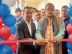 Jharkhand finance minister Radhakrishna Kishore at an event in Ranchi on Monday (HT PHOTO)
