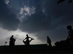 Mahesh Palawat, vice president at Skymet said conditions look ideal for the withdrawal to commence by the end of this week (RAJ K RAJ /HT Photo)