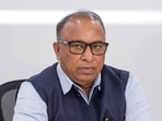 Board of Control for Cricket in India (BCCI) Secretary Devajit Saikia at a press conference during a guided tour of the BCCI Centre of Excellence,
