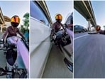 The biker alleged that the occupants of the car approached her while she was riding her bike and started misbehaving. When she asked them to maintain their distance, they allegedly asked her to stop the bike.
