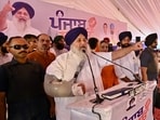 The rally also came amid discontent within the SAD over Kaur’s appointment. (HT Photo)