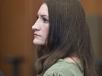 Lindsay Clancy looks on as jurors (out of frame) enter the courtroom during Clancy's murder trial at the Plymouth County Superior Court in Plymouth, Massachusetts, on September 4, 2026. (Photo by Greg Derr / POOL / AFP)