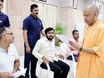Uttar Pradesh CM Yogi Adityanath listening to people’s issues at Janata Darshan in Lucknow on September 14. (Sourced)