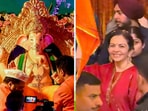 The Ambani family was filmed welcoming Ganpati Bappa to Antilia