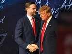 US President Donald Trump and vice president JD Vance at the 2026 Republican National Convention in Dallas, Texas.