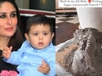 Kareena Kapoor shared glimpse of Ganesh idol made by Jeh Ali Khan. 