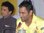 The former Indian player with MS Dhoni.(X Images)
