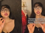 A woman said she enjoyed working life more than college because it gave her greater freedom and independence.