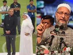 এশিয়া কাপের ট্রফি নিয়ে মুখ খুললেন হায়দরাবাদের সাংসদ আসাদউদ্দিন ওয়াইসি। (ছবি সৌজন্যে, এক্স এবং পিটিআই ফাইল)