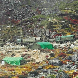 Troop deployment along the Line of Actual Control in Arunachal Pradesh.
