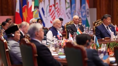 Prime Minister Narendra Modi addresses the open session of the BRICS Summit 2026, in New Delhi, (PMO)