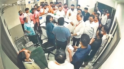 The assault case dates to September 5, when doctors and medical staff at Relief Hospital were allegedly attacked following a dispute over treatment of injured Govindas. (HT) The assault case dates to September 5, when doctors and medical staff at Relief Hospital were allegedly attacked following a dispute over treatment of injured Govindas. (HT)