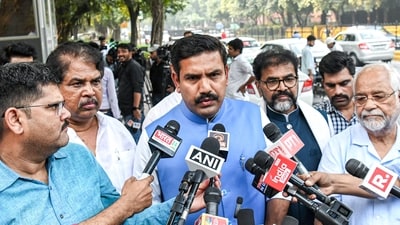 Vijayendra said the BJP would use the statewide march to challenge the decision, which he said diminished the place of the national song in official functions. (File image) (ANI) Vijayendra said the BJP would use the statewide march to challenge the decision, which he said diminished the place of the national song in official functions. (File image) (ANI)