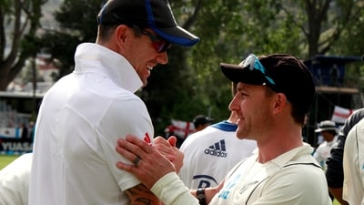 Brendon McCullum spoke highly of Kevin Pietersen (REUTERS)