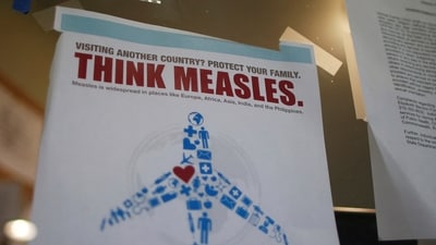 Pennsylvania reported its third measles-related death this year, involving a 40-year-old woman from Jefferson County. (REUTERS)