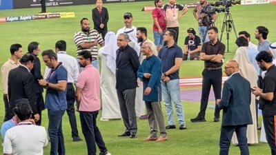 The Indian team refused to accept the trophy from Mohsin Naqvi. (X) The Indian team refused to accept the trophy from Mohsin Naqvi. (X)