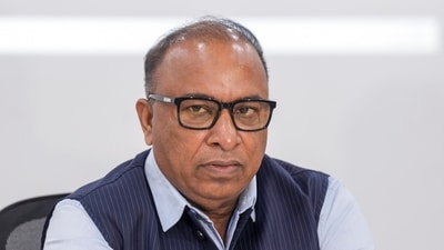 Board of Control for Cricket in India (BCCI) Secretary Devajit Saikia at a press conference during a guided tour of the BCCI Centre of Excellence, (PTI)