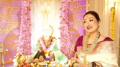 Sunita Ahuja spoke about bringing Ganpati Bappa home on Ganesh Chaturthi . Sunita Ahuja spoke about bringing Ganpati Bappa home on Ganesh Chaturthi .