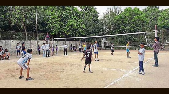 At Guru Nanak Stadium, athletes from the Municipal Corporation (MC) block performed well. (HT File)