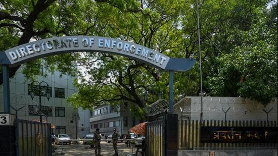 New Delhi, India, July 14, 2022: A view of the Enforcement Directorate Delhi Zonal Office on Jawaharlal Nehru Marg, in New Delhi , India, on Thursday, July 14, 2022. (Photo by Amal KS/ Hindustan Times) (Hindustan Times)