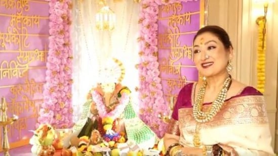 Sunita Ahuja spoke about bringing Ganpati Bappa home on Ganesh Chaturthi .