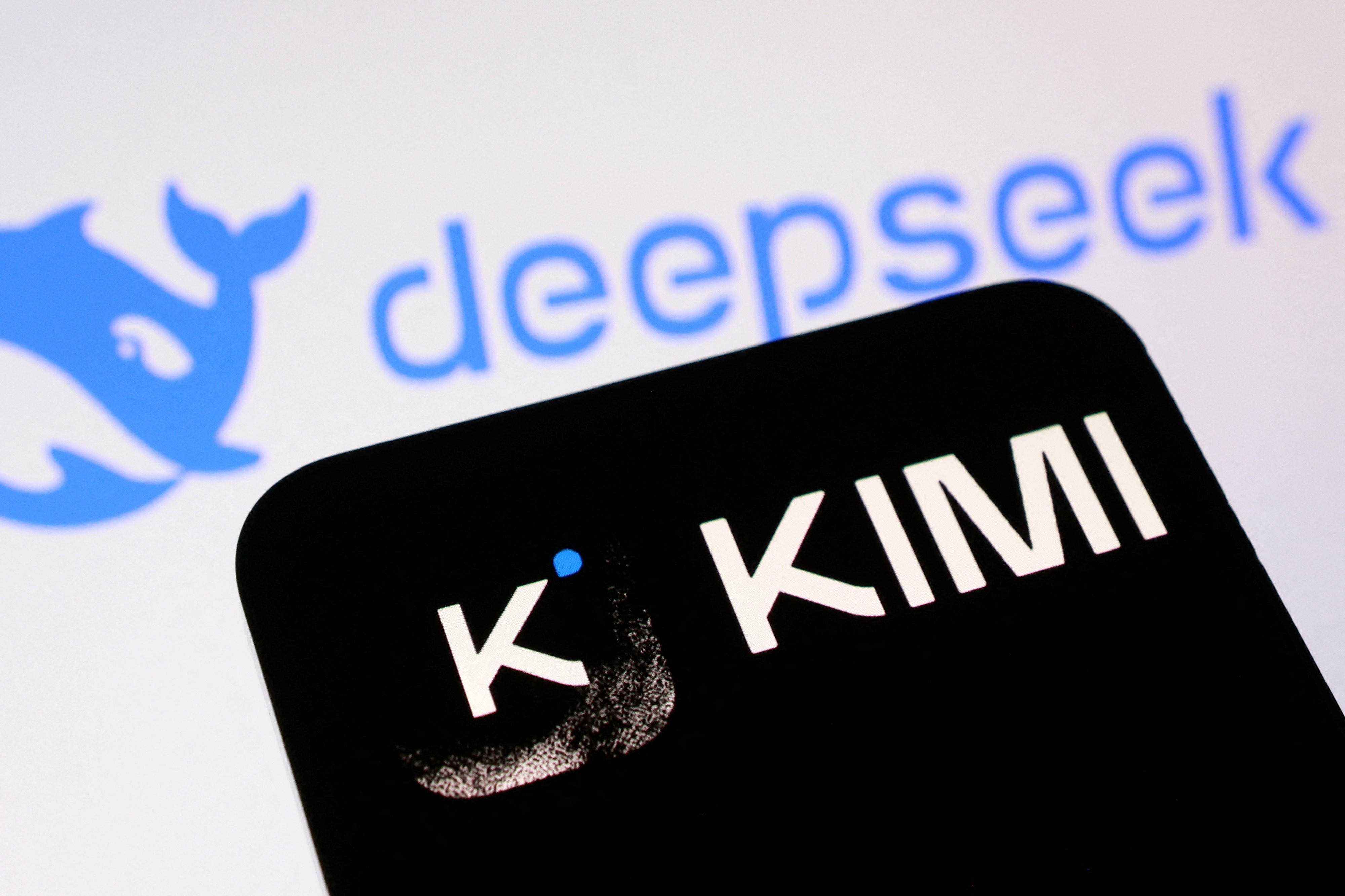 KIMI and Deepseek logos are seen in this illustration taken, September 5, 2026. (REUTERS)