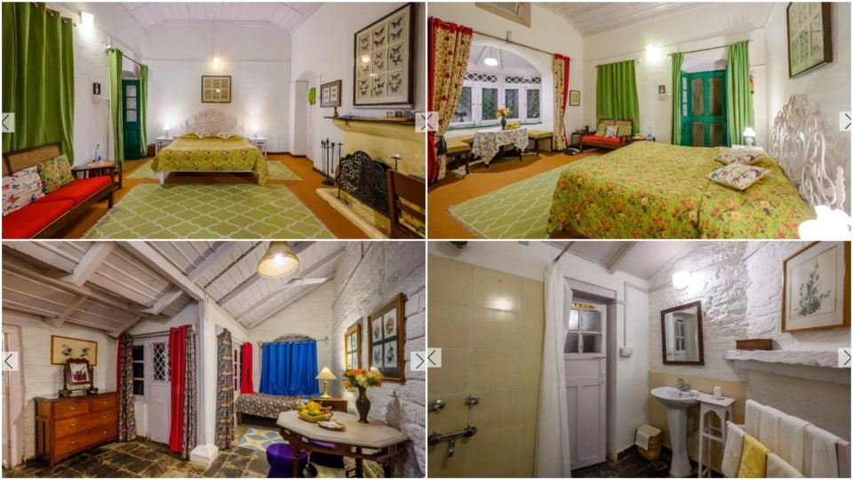 The Butterfly room's eclectic layout features a vintage seating. The Butterfly room's eclectic layout features a vintage seating.
