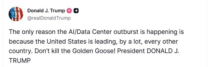 Trump's post Trump's post