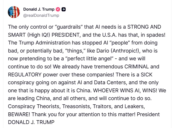 Trump's post Trump's post