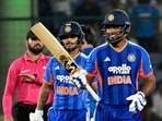 Sanju Samson played a match-winning knock of 57 off 22 balls(Rahul Singh)