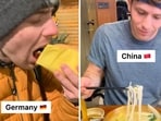 Snippets from a video shared by travel vlogger Jake Braymiller. (Instagram/@jakebraymiller)