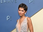 Zendaya arrives for the 78th Primetime Emmy Awards at the Peacock Theatre in Los Angeles on September 14, 2026. (AFP)