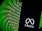 (FILES) This illustration photograph shows the logo of the US multinational technology Meta company (AFP)