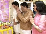 Govinda celebrated Ganesh Chaturthi with Tina Ahuja and Yashvardhan Ahuja.