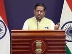Jaiswal responded to a question on an attack on the Panama-flagged oil tanker MT El Gaia that left an Indian seafarer missing off the coast of Oman on Sunday by saying that all such strikes are unacceptable. (ANI Video Grab)