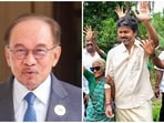 Malaysia PM Anwar Ibrahim called Tamil Nadu CM Vijay a ‘new voice of reason’.(PMO/PTI)