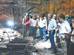 The inspection was carried out at monuments including the Atgah Khan’s tomb and the Tilangani tomb, among others. (Hindustan Times)