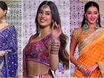 Bollywood divas brought their A-game to the Ambani family's Ganesh Chaturthi celebrations, stepping out in stunning ethnic ensembles. From Kriti Sanon's elegant saree to Janhvi Kapoor's glamorous lehenga, let's take a look at who wore what.
