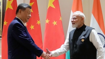 Modi and Xi met on the margins of the Brics Summit in New Delhi on September 12 when the Chinese leader travelled to India for the first time in seven years. (DPR PMO)