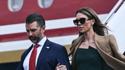 After the report was published by ProPublica, Trump Jr and his wife Bettina acknowledged the gifts in a statement posted on Instagram. (AFP) After the report was published by ProPublica, Trump Jr and his wife Bettina acknowledged the gifts in a statement posted on Instagram. (AFP)