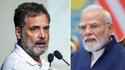 Congress leader Rahul Gandhi accused the Modi-govt of opening the way for fees on UPI transactions above ₹2,000. (ANI/PMO) Congress leader Rahul Gandhi accused the Modi-govt of opening the way for fees on UPI transactions above ₹2,000. (ANI/PMO)
