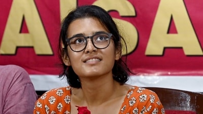 'Students can challenge power': AISA's Neha Bora slams UP govt over education, jobs (PTI) 'Students can challenge power': AISA's Neha Bora slams UP govt over education, jobs (PTI)
