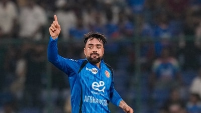 Rashid Khan picked up three wickets, but it was too late for Afghanistan to make a come back. (PTI) Rashid Khan picked up three wickets, but it was too late for Afghanistan to make a come back. (PTI)
