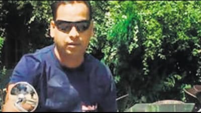 Police alleged that two motorcycle-borne constables, Prashant Chaudhary and Sandeep Kumar, on patrol duty, signalled him to stop. The constables chased Tiwari when he did not stop immediately. Chaudhary allegedly opened fire and a bullet hit Tiwari, who was later declared dead at a hospital. (File Photo) Police alleged that two motorcycle-borne constables, Prashant Chaudhary and Sandeep Kumar, on patrol duty, signalled him to stop. The constables chased Tiwari when he did not stop immediately. Chaudhary allegedly opened fire and a bullet hit Tiwari, who was later declared dead at a hospital. (File Photo)